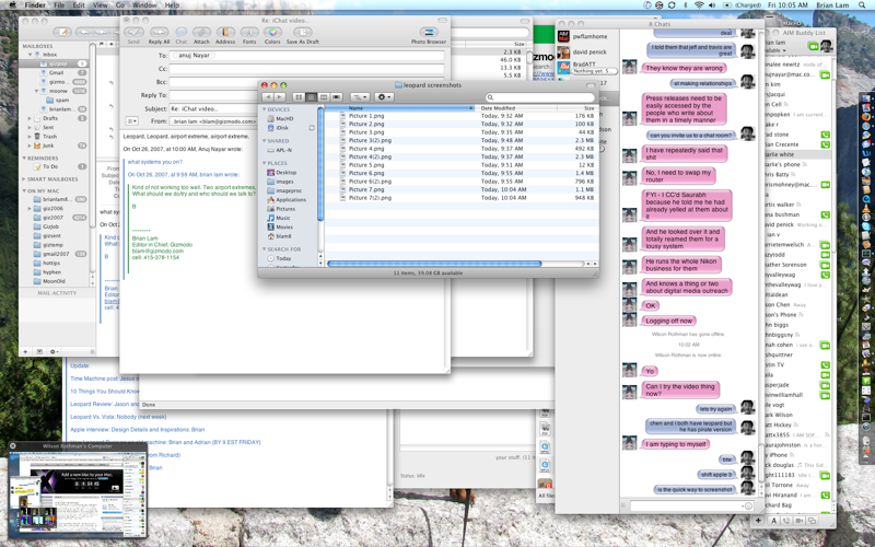 Illustration for article titled Our Unabridged Apple OS X Leopard Test Notes (24 Hours and Counting...)
